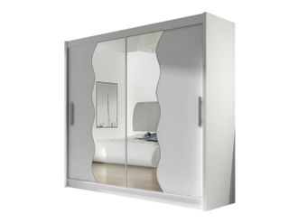 Mirjan24 Mobilier1 - Armario Closico 125, Blanco, 215x180x57cm, Puertas De Armario: Correderas, N&uacute;mero De Estantes: 0