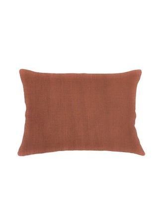 Anaya with Love So Soft Linen Pillow with Down Alternative Insert in Rustic Orange at Nordstrom, Size 1Ft 8In X 1Ft 8In
