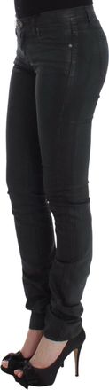 Ermanno Scervino Womens Green Slim Jeans Denim Pants Straight Leg Stretch Cotton