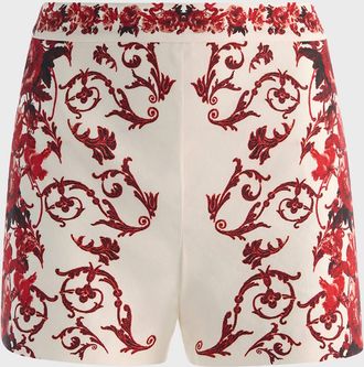 Alice & Olivia Hera High-Rise Shorts