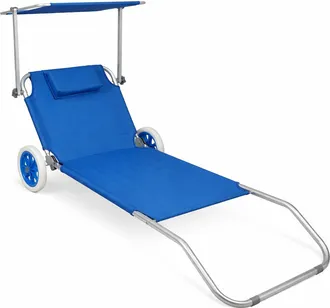 ebuy24 Techo De Las Ruedas De La Silla De La Tumbona De La Tumbona 165x16x65 - Vcm