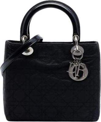 Dior Pre-owned Lady Dior - Dames - Vintage Handtas - Zwart - ONE Size - Leer - Vintage