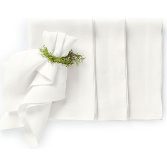 Solino Home Linen Dinner Napkins - Sonoma, 20 x 20 in White at Nordstrom, Size Large