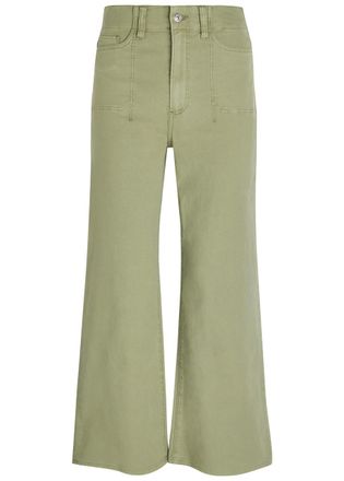 Paige Anessa Wide-leg Jeans - Green - 27 (W27 / UK8-10 / S)