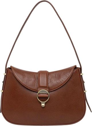 Barbour Alder Leren Schoudertas - Dames - Tassen - Bruin - Maat: ONE Size Katoen