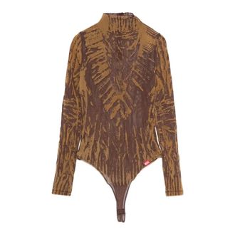 Diesel Dames, Tops, Bruin, Maat: S