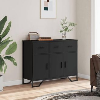 Berkfield Home Sideboard Black 97x32.5x74.5 cm Engineered Wood