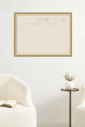 Kate & Laurel Framed Vintage Post Card Pinboard