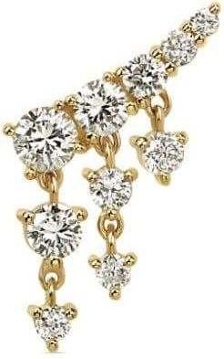 Lark & Berry 14kt yellow gold Royal Heiress diamond stud - women - Diamond - One Size
