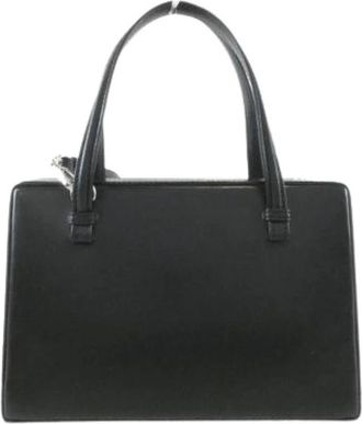 Loewe Pre-owned Postal Calf Shoulder Bag - Dames - Vintage Schoudertas - Zwart - ONE Size - Leer - Vintage