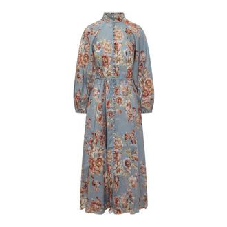 Zimmermann Maxi Dresses, female, Multicolor, Size: L Awaken Long Dress
