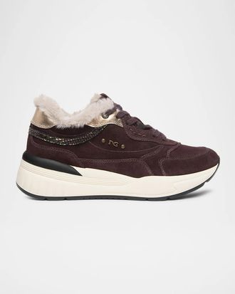 Nero Giardini Platform Suede Sneakers
