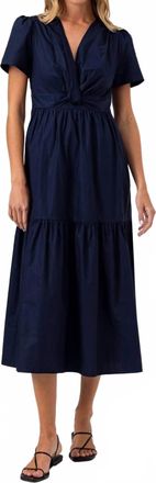 Sundays Fleet Midi Dress In Navy