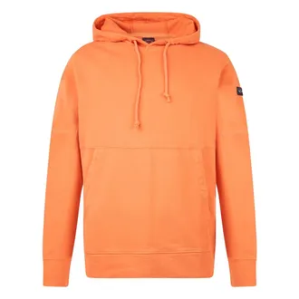 Paul & Shark Paul & Shark, Hoodies, male, Orange, Size: 4XL Comfortable and Fashionable Hoodie