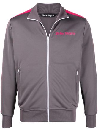 Palm Angels side-stripe track jacket - Grey