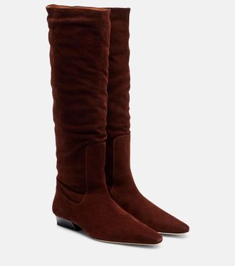 Staud Wally suede knee-high boots