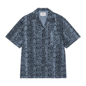 Carhartt Work in Progress Carhartt Wip, Short Sleeve Shirts, male, Multicolor, Size: XL S/S Snake Camo Shirt