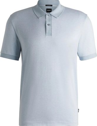 BOSS cotton polo shirt - Blue