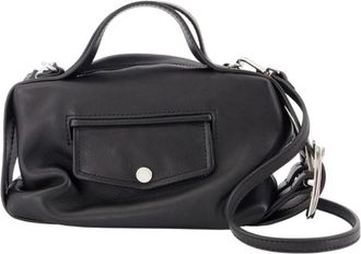 Simone Rocha Mini Biker Riemtas - Dames - Handtassen - Zwart - ONE Size - Katoen - Tassen