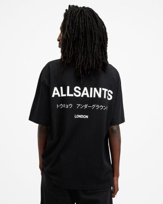 AllSaints Underground Oversized Crew Neck T-Shirt