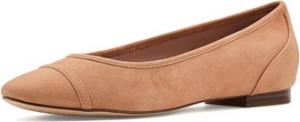 Cole Haan Raquelle Cap Toe Ballets Flats Womens Flat Shoes Biscuit Suede : 10.5 B - Medium, Leather/Rubber/Vinyl