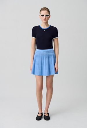 Claudie Pierlot Jupe courte maille fine
