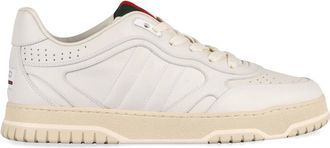 Gucci Schoenen, Heren, Wit, 39 EU, Leer, Re-Web Low-top sneakers