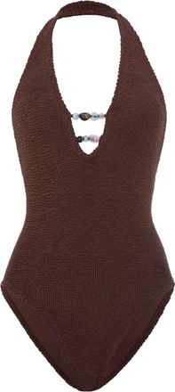 Hunza G Adriana Beaded Swimsuit