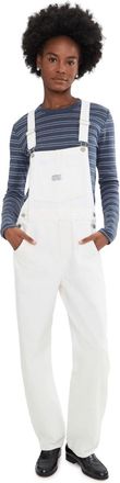 Levi's Vintage Overalls Womens White Straight Leg Suspender Strap JAX1819