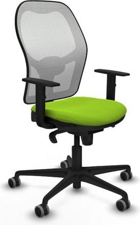 Piqueras y Crespo Piqueras Y Crespo - Jorquera Sincro Malla Blanca Similpiel Pistacho Brazos 1d Base Nailon Ruedas 65mm Engomada