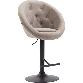 Clp Sgabello da bar London V2 in tessuto Tortora nero