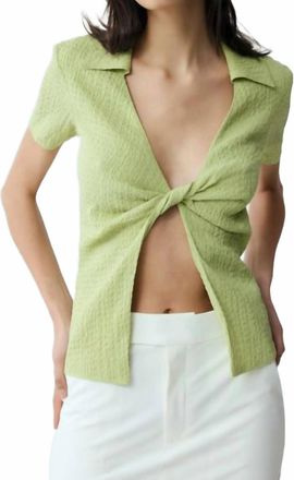 Third Form Waffle Twist Shirt In Mint