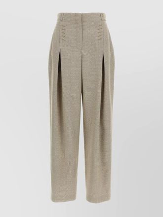 Fendi trousers checkered back pockets