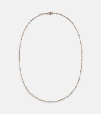 Stone and Strand 14kt gold (585/1000) tennis necklace with diamonds