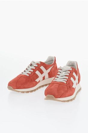 Hogan Low-Top Suede Sneakers With Contrast Logo size 39,5