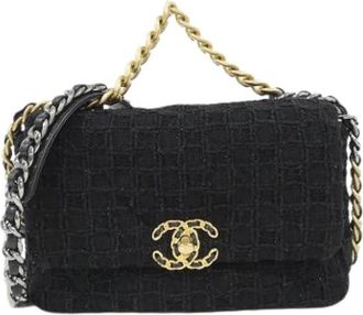 Chanel Pre-owned Fabric chanel-bags - Dames - Vintage Schoudertas - Zwart - ONE Size - Vintage