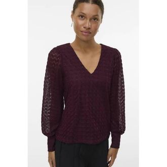 Vero Moda blousetop donkerrood
