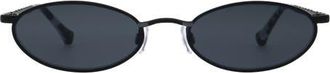 Florence By Mills 54mm Oval Sunglasses in Matte Black at Nordstrom