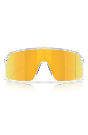 Oakley Sutro 137mm Shield Sunglasses in Gold at Nordstrom