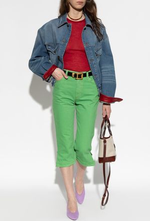 Versace Capri Jeans, Womens, Green