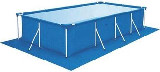 OEM Cubierta Rectangular De Poli&eacute;ster Para Piscina, Color Azul, 445 X 254 Cm. Esterilla Plegable Impermeable Para Piscinas Hinchables