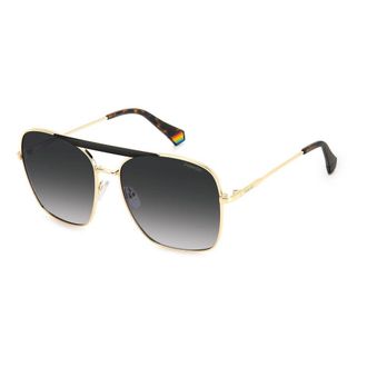 Polaroid Womens Pld 6201s Square Sunglasses - Grey Metal - One Size