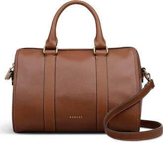 Radley London Noble Alley Medium Ziptop Satchel Bag in Cognac at Nordstrom Rack