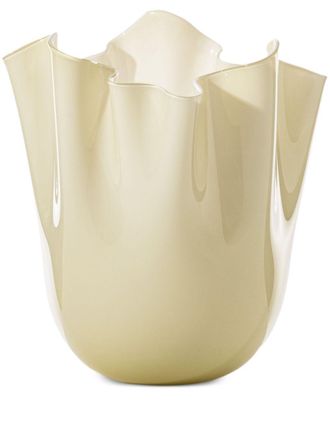 VENINI Fazzoletto vase (13.5cm x 13.5cm) - unisex - glass - One Size - Neutrals