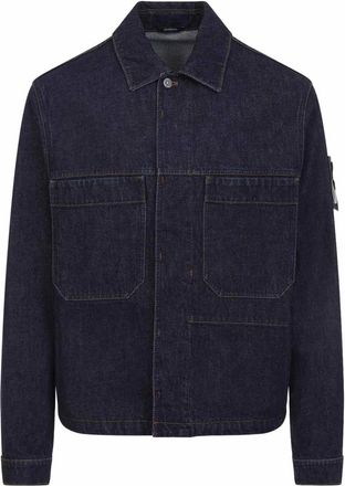 Stone Island Logo Denim Jacket