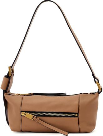 AllSaints Mini Vega Leather Shoulder Bag in Acetone Tan Brown at Nordstrom