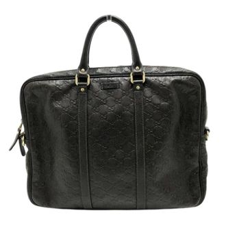 Gucci Pre-owned Leather gucci-bags - Heren - Vintage Handtas - Zwart - ONE Size - Vintage