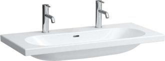 Laufen Laufen - Lua Lavabo, 2 Agujeros Para Grifo, Con Rebosadero