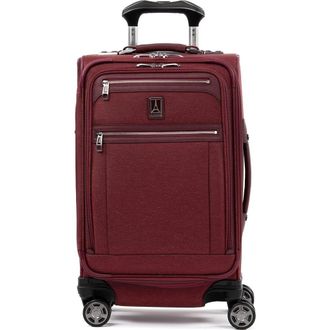 Travelpro Platinum Elite Softside Expandable Carry-On 21-Inch Luggage in Bordeaux Red at Nordstrom