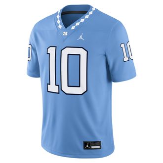 Nike Jordan Mens Drake Maye North Carolina Mens Jordan Brand Dri-FIT College Game Jersey in Blue | JC2F08B2CPU-5H1